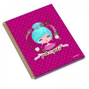 A4 Spiral Book 80sh Just 4 Girls Lin